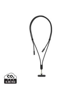 LoopAmp nastaviteľný 160 cm telefónny kábel 60?W RCS > čierna