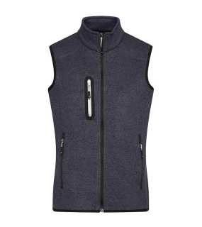 Pánska vesta(JN Mens Knitted Fleece Vest) > šedá (dark melange) / strieborná > L