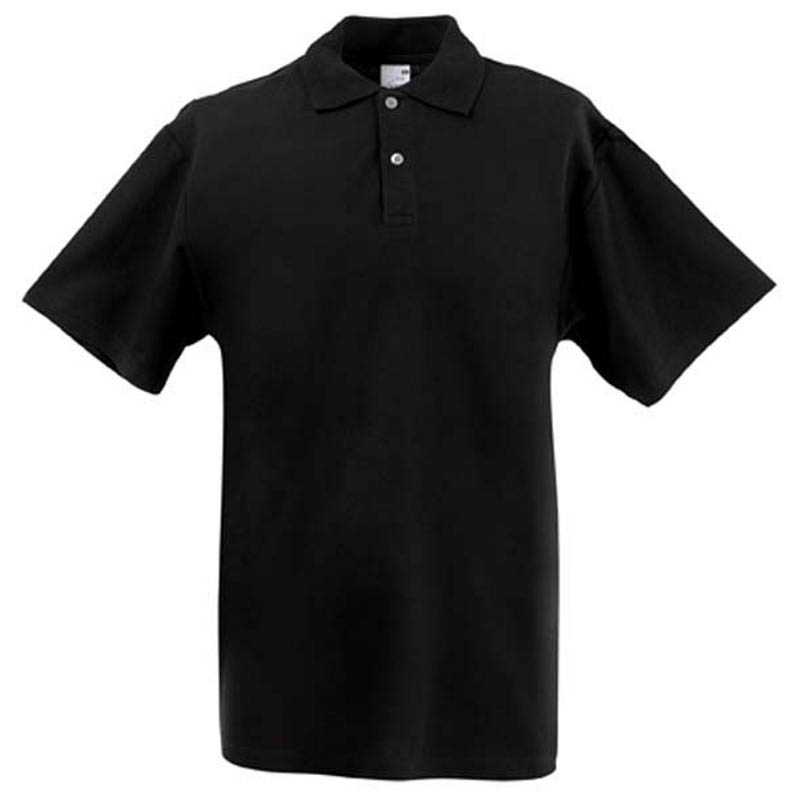 Pánska polokošeľa (FRUIT OF THE LOOM Screen Stars Original Polo ) > čierna > S