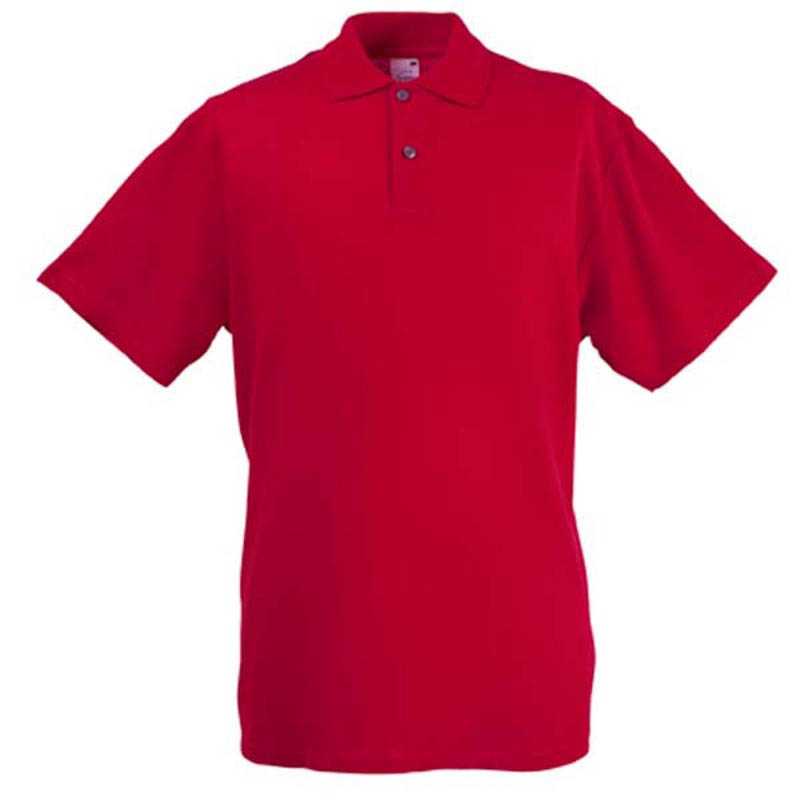 Pánska polokošeľa (FRUIT OF THE LOOM Screen Stars Original Polo ) > červená > 3XL