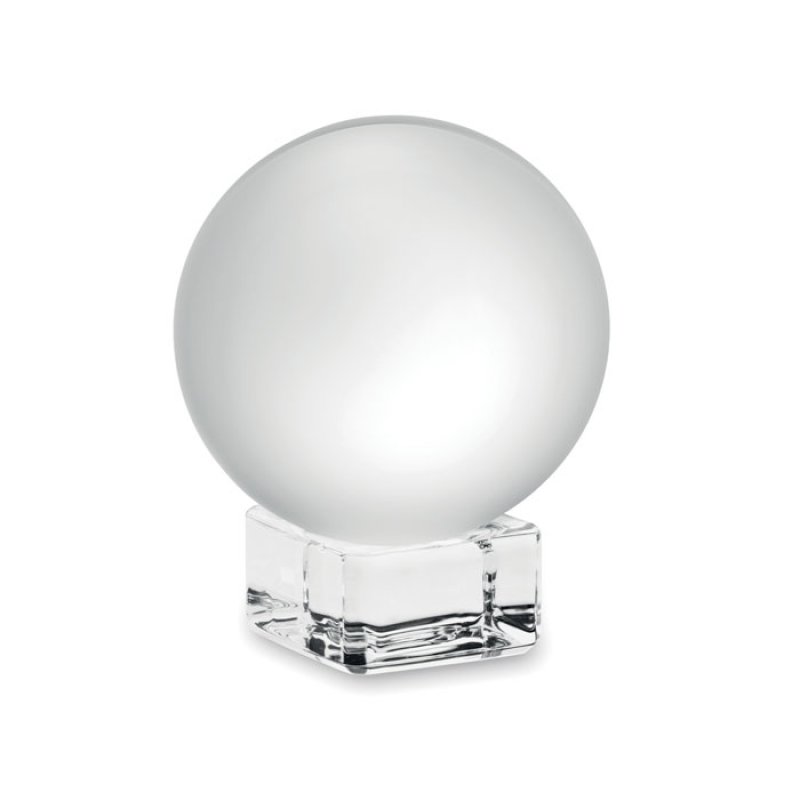 Sklenená trofej - guľa > transparentná