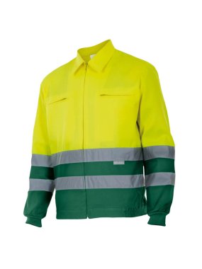 Pánska bunda (VELILLA HV TWO-TONE JACKET) > zelená / žltá (hi-vis) > S