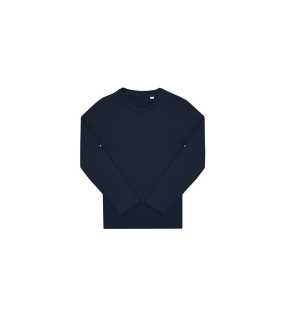 Detské tričko (B&C #E150 LSL /kids) > modrá(navy) > 12/13