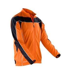 Pánske tričko (SPIRO MENS BIKEWEAR LONG SLEEVE PERFORMANCE TOP)>oranžová / čierna>M
