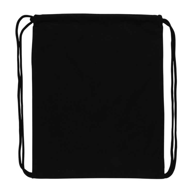 Šnúrkový batoh Impact zo 145g recyklovanej bavlny > čierna