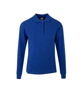 Pánska polokošeľa (MUKUA LONG-SLEEVE WOMAN POLO) > modrá (royal) > S