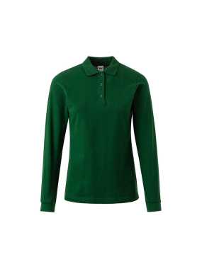 Pánska polokošeľa (MUKUA LONG-SLEEVE WOMAN POLO) > zelená (bottle) > S