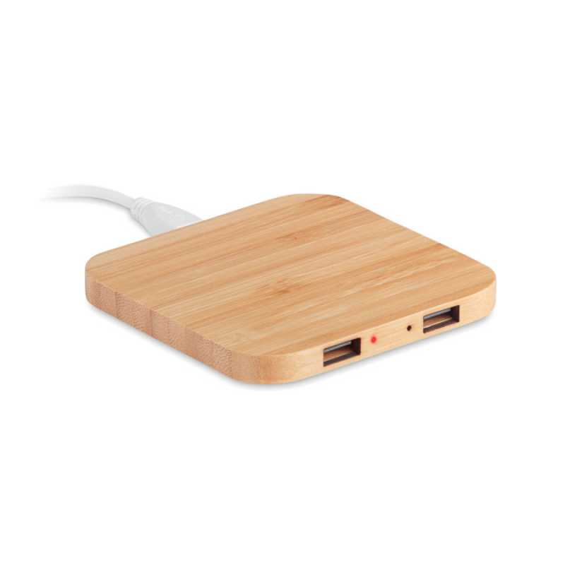 Bezdrôtová nabíjacia podložka > hnedá (wood)