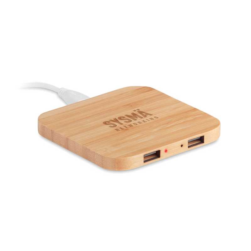 Bezdrôtová nabíjacia podložka > hnedá (wood)