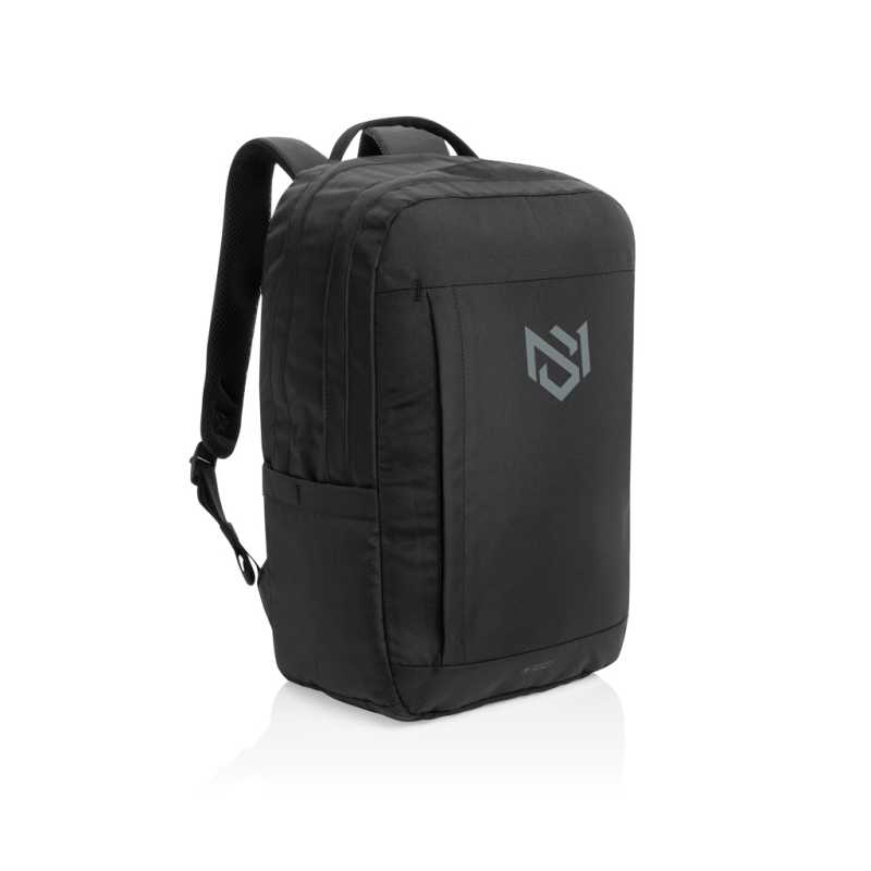 Batoh na 15,6" notebook Swiss Peak Edin z RPET AWARE™ > čierna
