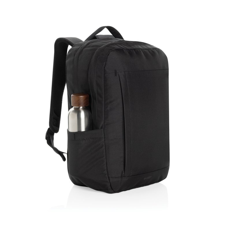 Batoh na 15,6" notebook Swiss Peak Edin z RPET AWARE™ > čierna