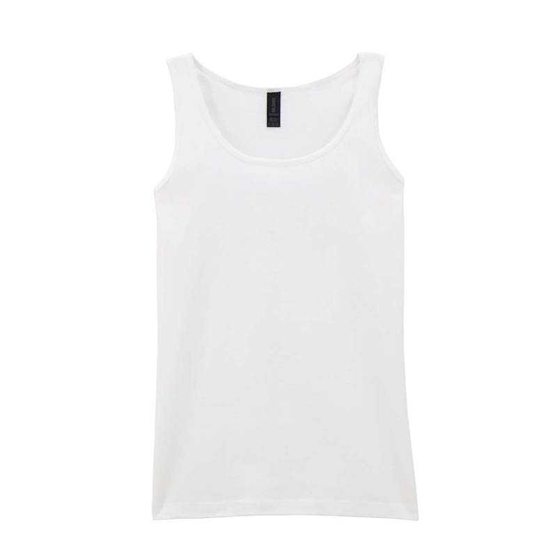 Dámske tielko (GILDAN SOFTSTYLE LADIES TANK TOP) > biela > 2XL