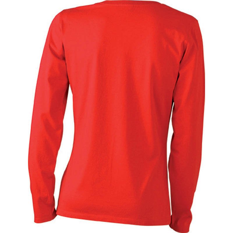 Dámske tričko (JN Ladies' Shirt Long-Sleeved Medium) > červená > XL