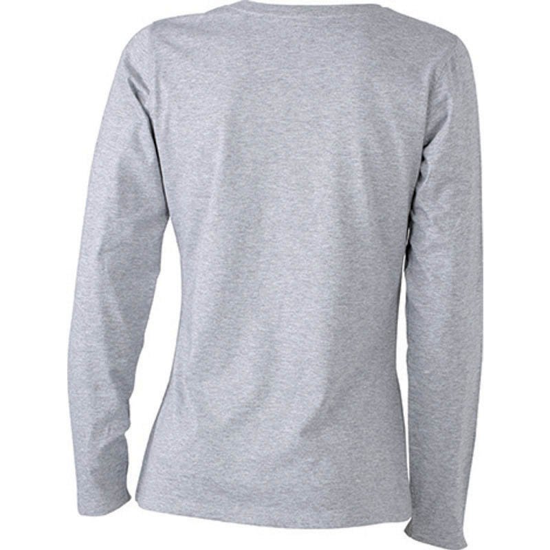 Dámske tričko (JN Ladies' Shirt Long-Sleeved Medium) > šedá (heather) > M