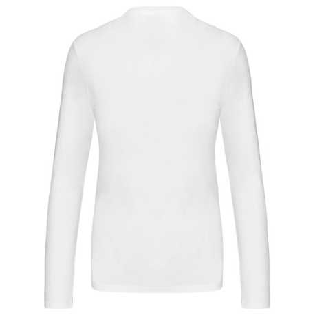 Dámske tričko (Kariban Ladies Long Sleeve Round Neck T-Shirt) > biela > 2XL