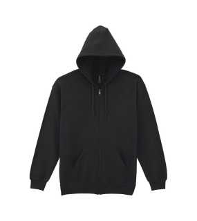 Unisex mikina(GILDAN HEAVY ADULT FULL ZIP HOODED SWEATSHIRT) > čierna > L