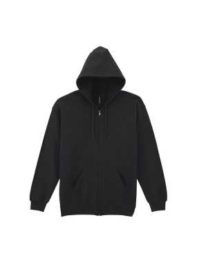 Unisex mikina(GILDAN HEAVY ADULT FULL ZIP HOODED SWEATSHIRT) > čierna > XL