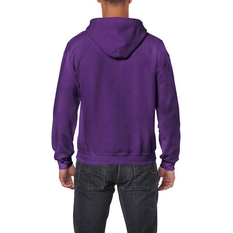 Unisex mikina(GILDAN HEAVY ADULT FULL ZIP HOODED SWEATSHIRT) > fialová (purple) > S