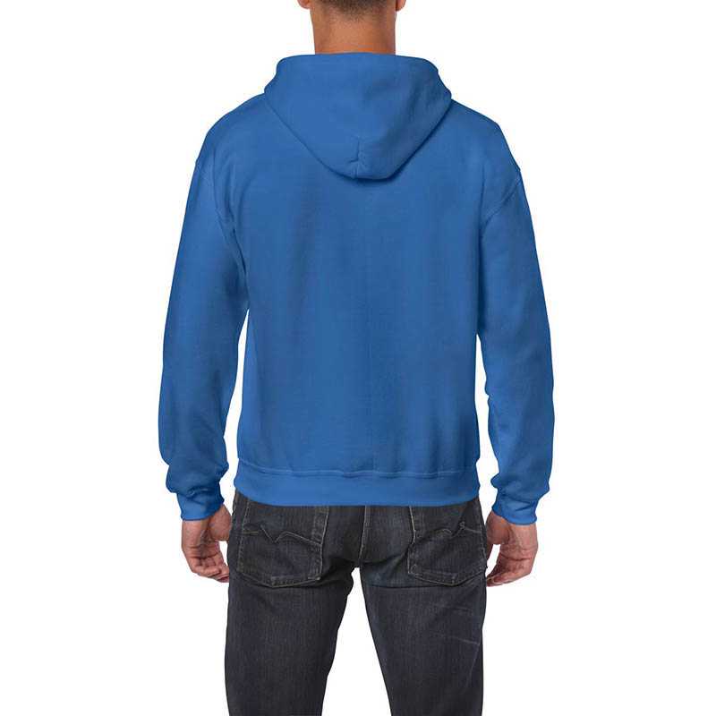 Unisex mikina(GILDAN HEAVY ADULT FULL ZIP HOODED SWEATSHIRT) > modrá (royal) > S