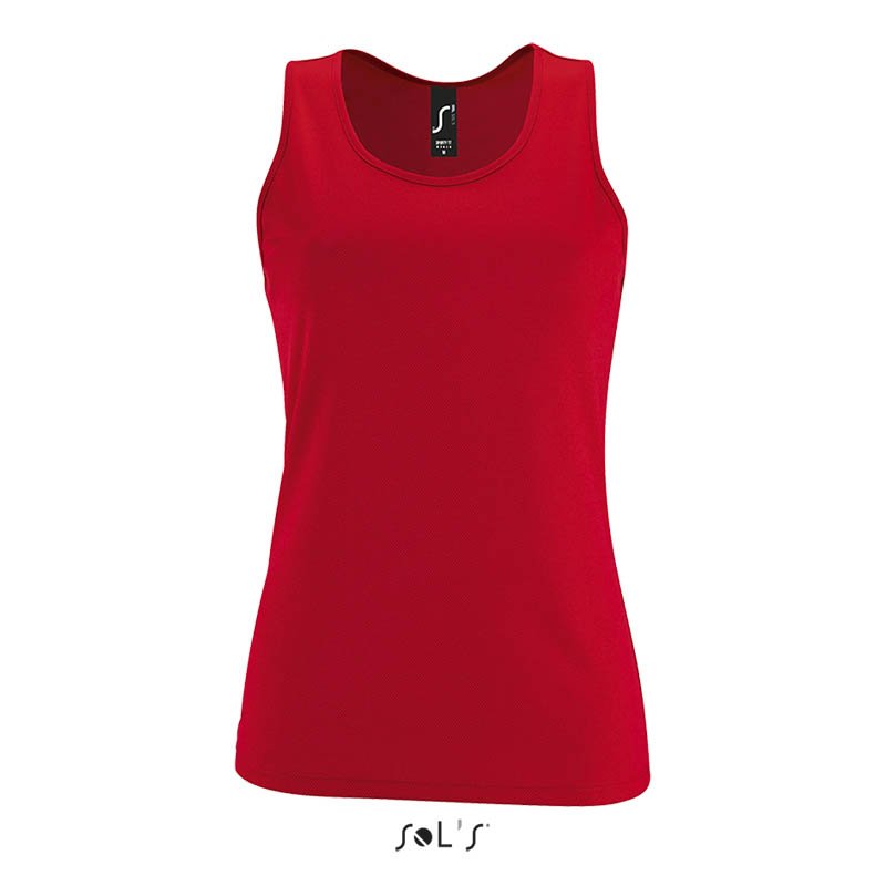 Dámske tielko (SOL'S SPORTY TT WOMEN - SPORTS TANK TOP) > červená > XS
