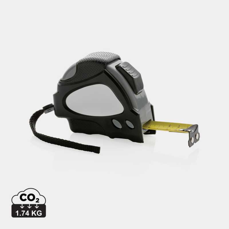 Zvinovací meter Auto stop 8m/25mm z RCS recykl. plastu > čierna