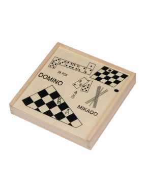 Herný set v drevenej krabičke Riga > béžová