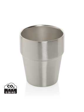 Hrnček s dvojitou stenou Clark 300ml z RCS recykl. ocele > strieborná