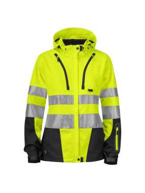 Pánska bunda (PROJOB SOFTSHELL JACKET LADY HV) > žltá / čierna > XL