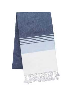 Uterák (Kariban STRIPED FOUTA) > modrá (striped denim) / modrá (sky)