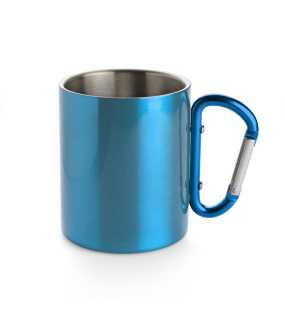 Hrnček s karabínkou 250 ml > modrá