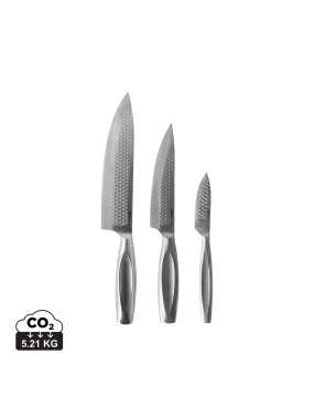 Sada 3 kuchynských nožov BOSKA Monaco+ > šedá (steel)