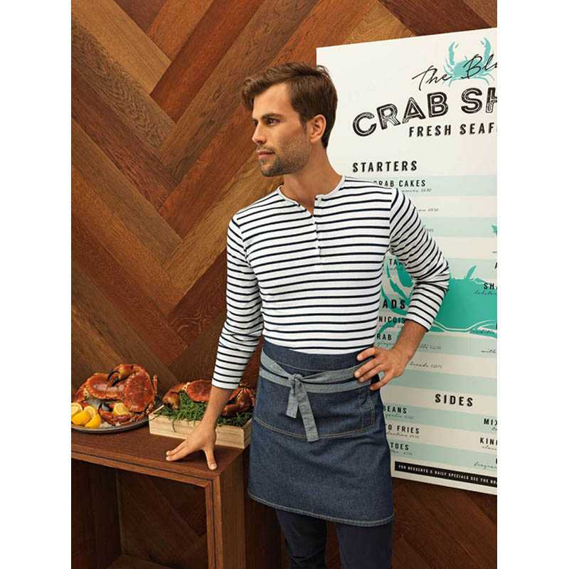 Zástera (PREMIER "DOMAIN" CONTRAST DENIM WAIST APRON) > modrá (indigo denim)