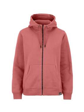 Dámska mikina (COTTOVER KEY FZ HOOD LADY (GOTS)) > červená (dusty) > XS
