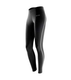 Dámske nohavice (SPIRO LADIES BODYFIT BASE LAYER LEGGINGS) > čierna > M/L