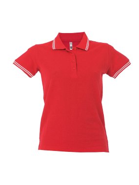 Dámska polokošeľa (PARIS LADY by JR) > červená / biela > XL