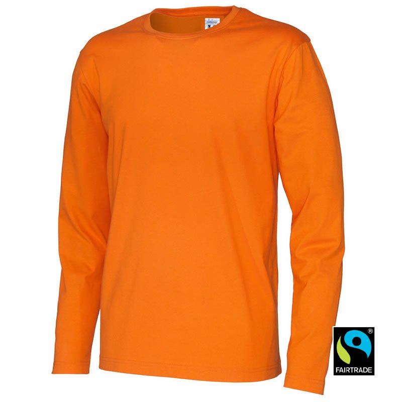 Pánske tričko (COTTOVER T-SHIRT LONG SLEEVE) > oranžová > M