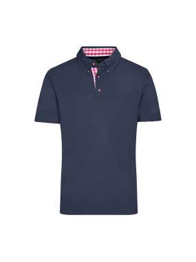 Pánska polokošeľa (JN Mens Traditional Polo) > modrá (navy) / červená / biela > S