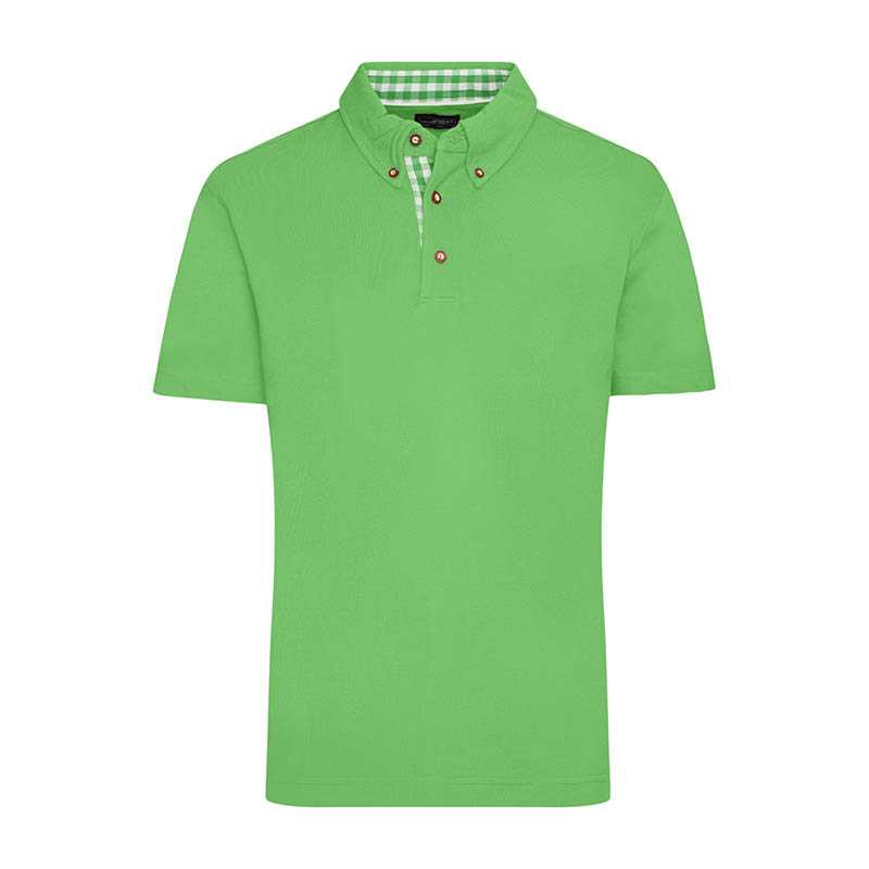 Pánska polokošeľa (JN Mens Traditional Polo) > zelená (lime) / zelená (lime) > S
