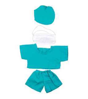 Oblečenie pre plyšové hračky (MBW Doctor dress) > tyrkysová > M