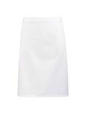 Unisex zástera (PREMIER ‘COLOURS’ MID LENGTH APRON) > biela