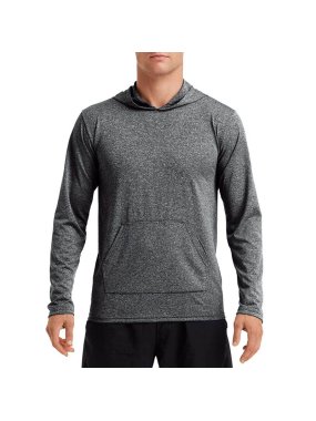 Unisex tričko (Gildan"PERFORMANCE ADULT HOODED T-SHIRT")>čierna (heather sport)>2XL