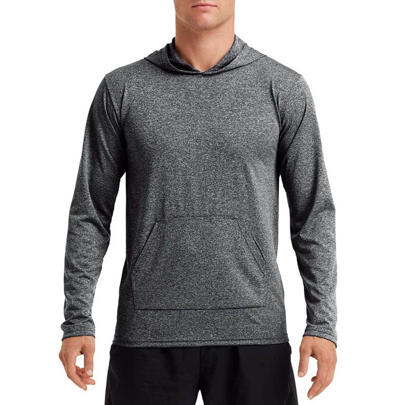Unisex tričko (Gildan"PERFORMANCE ADULT HOODED T-SHIRT")>čierna (heather sport)>2XL