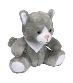 Plyšová hračka mačka > šedá