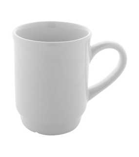 Stohovateľný keramický hrnček > biela