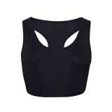 Dámske tielko (Just Cool WOMEN'S COOL SPORTS CROP TOP) > čierna (jet) > L