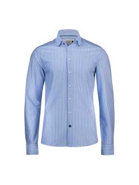 Pánska košeľa (James Harvest INDIGO BOW 34 SLIM FIT) > modrá (solid denim) > S