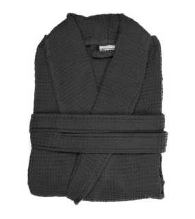 Unisex župan (THE ONE Waffle Bathrobe) > šedá (anthracite) > L/XL