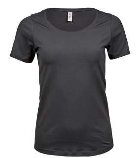 Dámske tričko (Tee Jays Womens Stretch Tee) > šedá (dark) > L