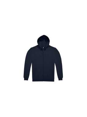 Unisex mikina (B&C ID.224 Zip Hood) > modrá(navy) > 2XL