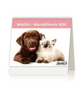 Stolový kalendár (Maznáčikovia 2026) - 17,1 x 16,4 cm